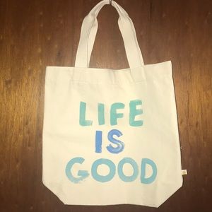 LIFE IS GOOD tote bag